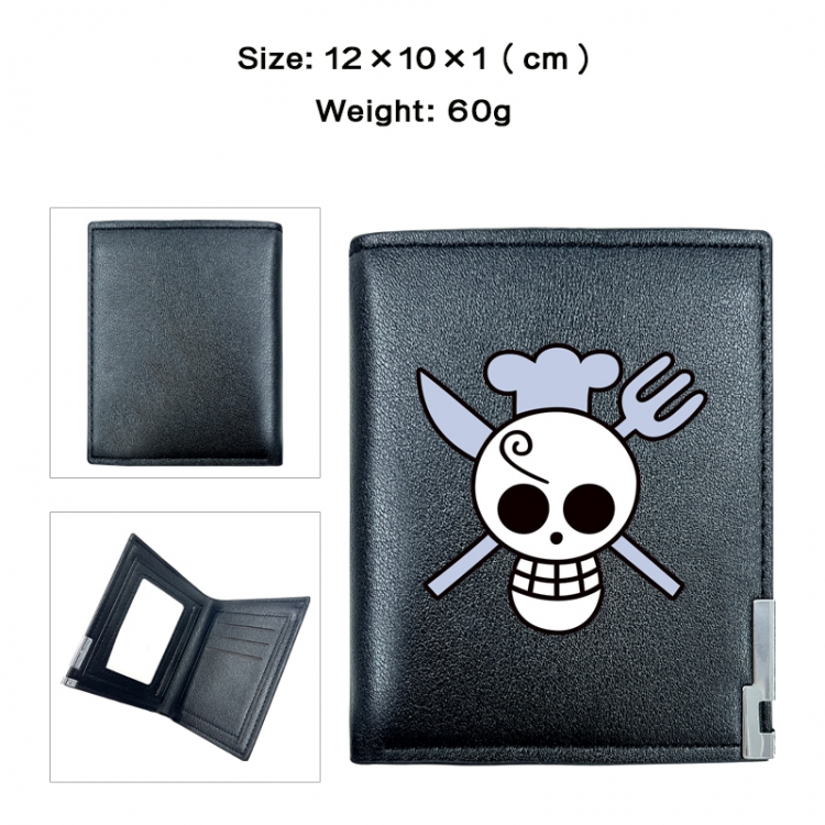 One Piece Anime printing 20% off PU short wallet with zero wallet 10x12x1cm