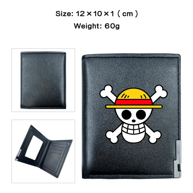 One Piece Anime printing 20% off PU short wallet with zero wallet 10x12x1cm