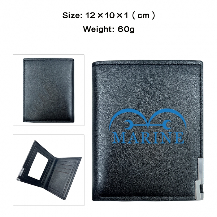 One Piece Anime printing 20% off PU short wallet with zero wallet 10x12x1cm