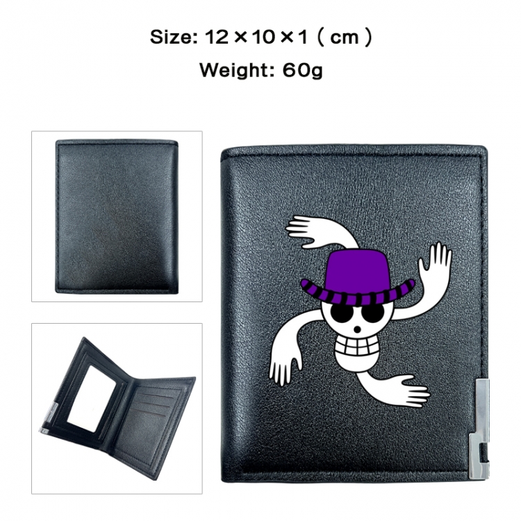 One Piece Anime printing 20% off PU short wallet with zero wallet 10x12x1cm