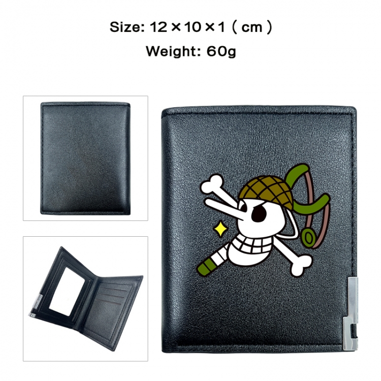 One Piece Anime printing 20% off PU short wallet with zero wallet 10x12x1cm