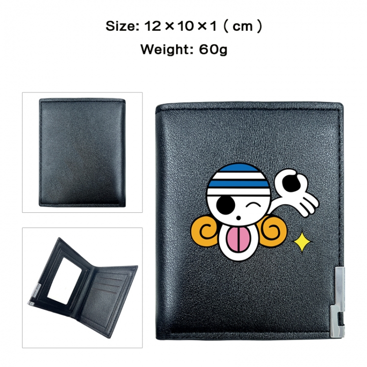 One Piece Anime printing 20% off PU short wallet with zero wallet 10x12x1cm