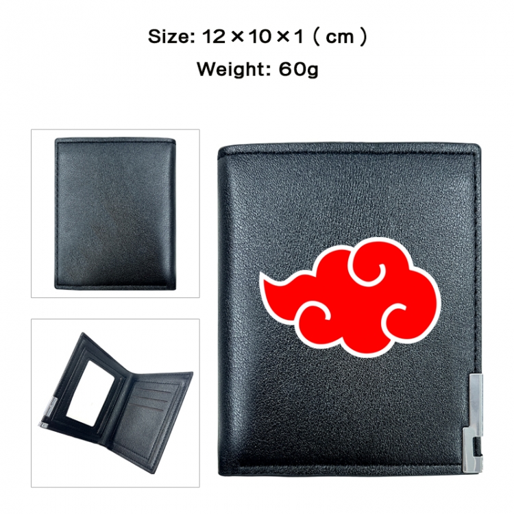 Naruto Anime printing 20% off PU short wallet with zero wallet 10x12x1cm