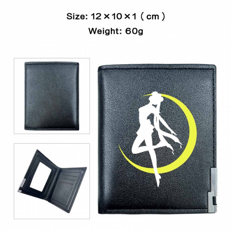 sailormoon Anime printing 20% off PU short wallet with zero wallet 10x12x1cm