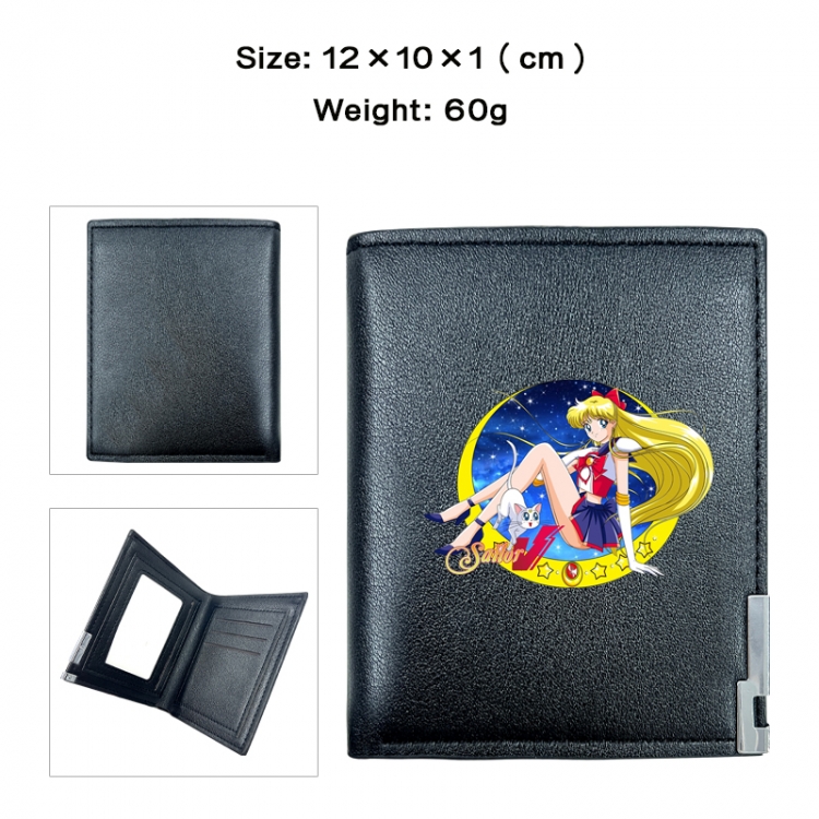 sailormoon Anime printing 20% off PU short wallet with zero wallet 10x12x1cm