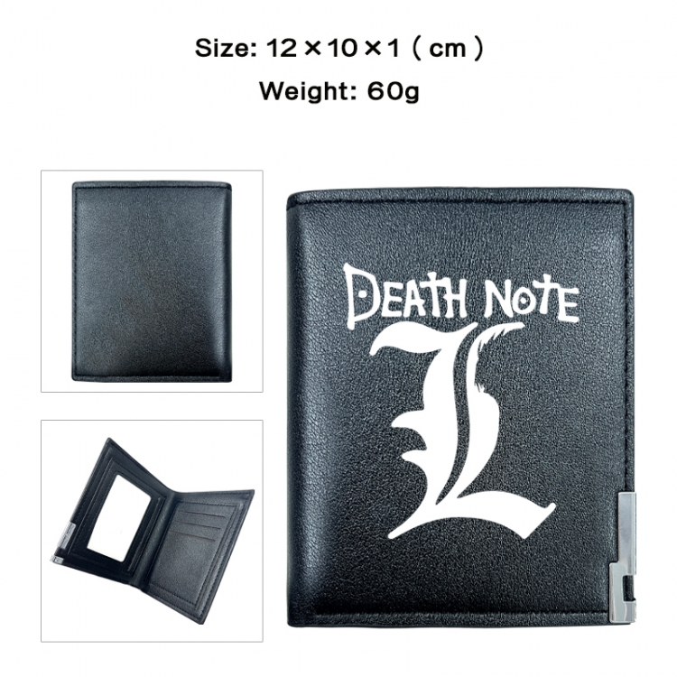 Death note Anime printing 20% off PU short wallet with zero wallet 10x12x1cm