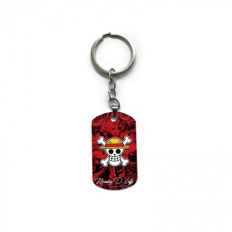 One Piece Anime double-sided full-color printed keychain price for 5 pcs