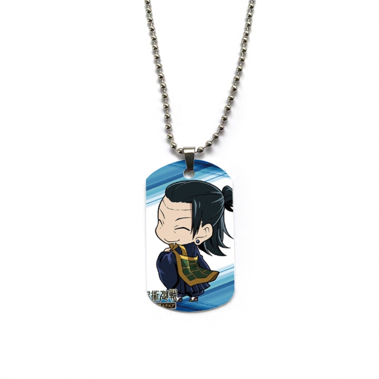 Jujutsu Kaisen Anime double-sided full color printed military brand necklace price for 5 pcs