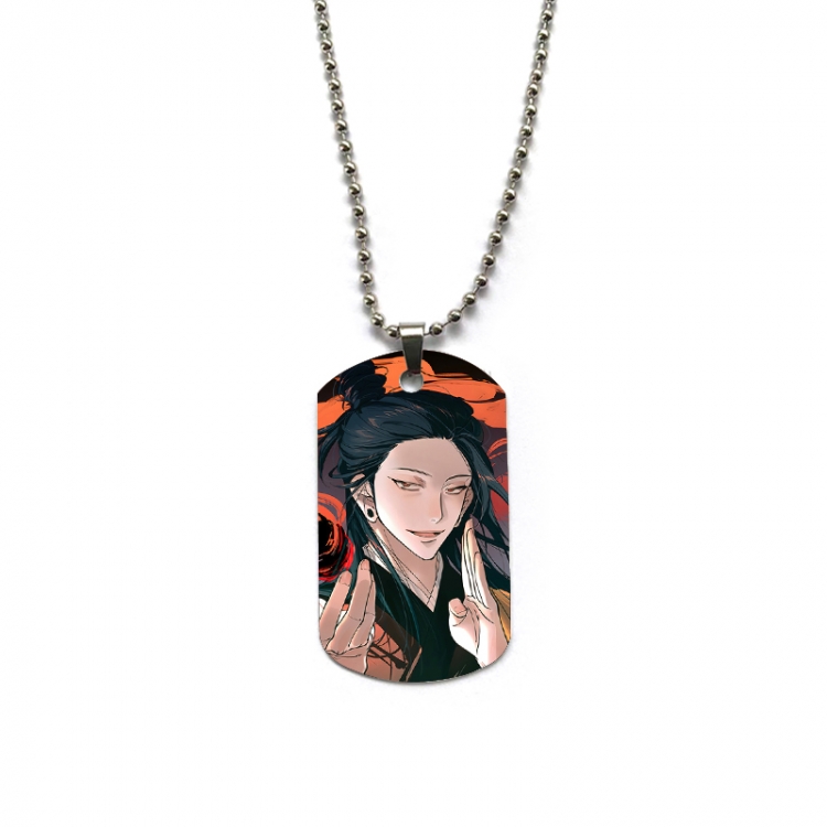 Jujutsu Kaisen Anime double-sided full color printed military brand necklace price for 5 pcs