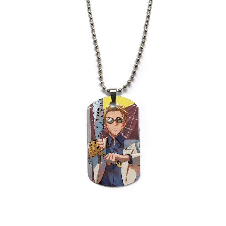 Jujutsu Kaisen Anime double-sided full color printed military brand necklace price for 5 pcs