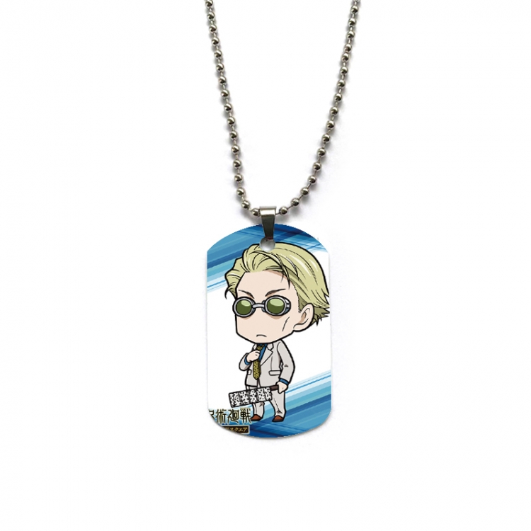 Jujutsu Kaisen Anime double-sided full color printed military brand necklace price for 5 pcs