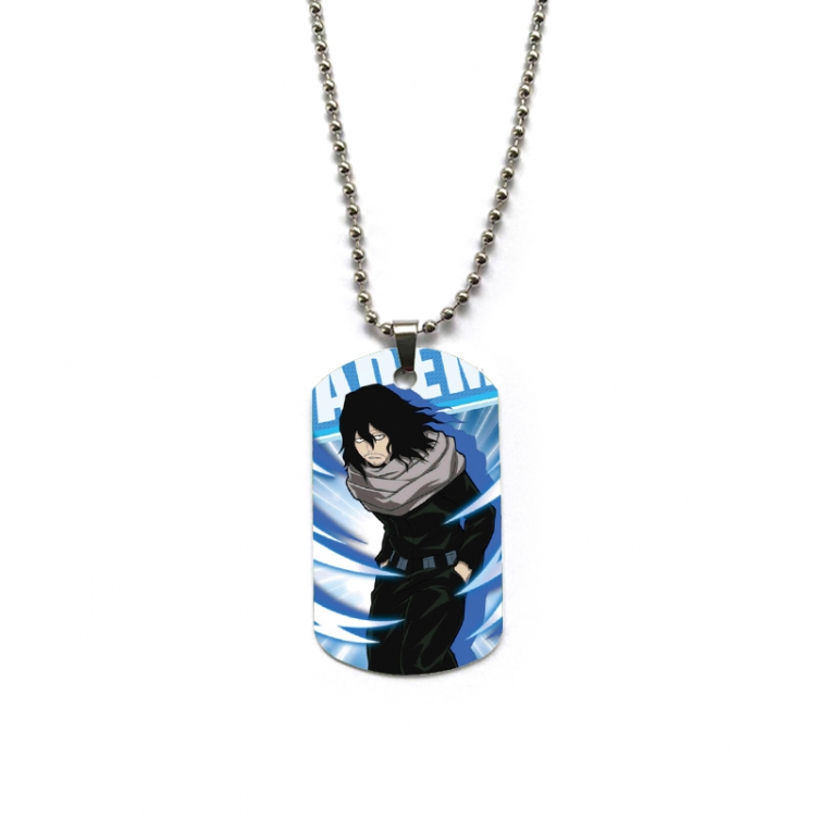 My Hero Academia Anime double-sided full color printed military brand necklace price for 5 pcs