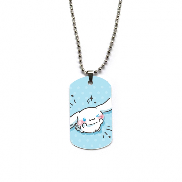 sanrio Anime double-sided full color printed military brand necklace price for 5 pcs