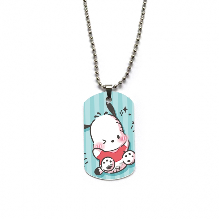 sanrio Anime double-sided full color printed military brand necklace price for 5 pcs