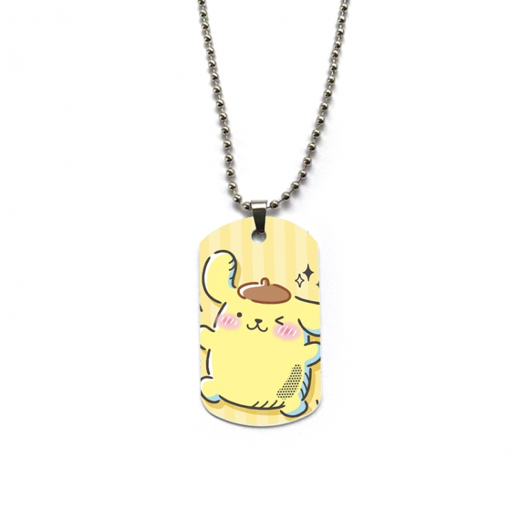 sanrio Anime double-sided full color printed military brand necklace price for 5 pcs