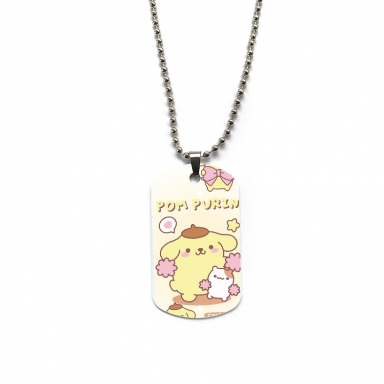 sanrio Anime double-sided full color printed military brand necklace price for 5 pcs