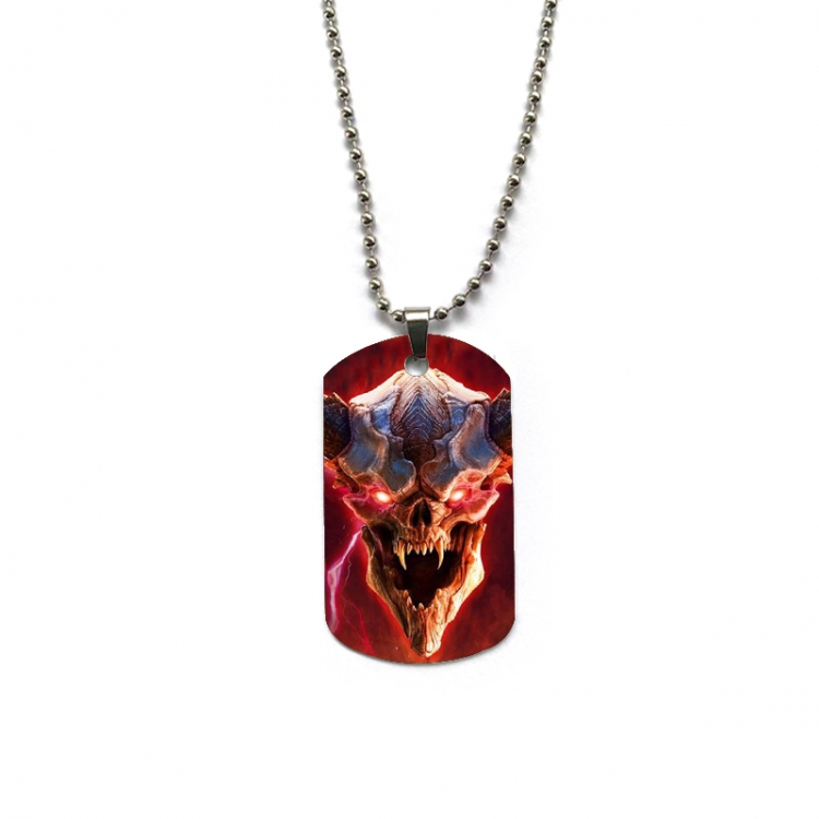 Berserk Anime double-sided full color printed military brand necklace price for 5 pcs