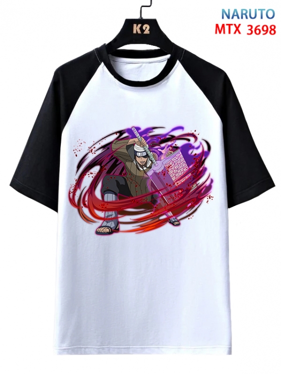Naruto Anime raglan sleeve cotton T-shirt from XS to 3XL  MTX-3698-1