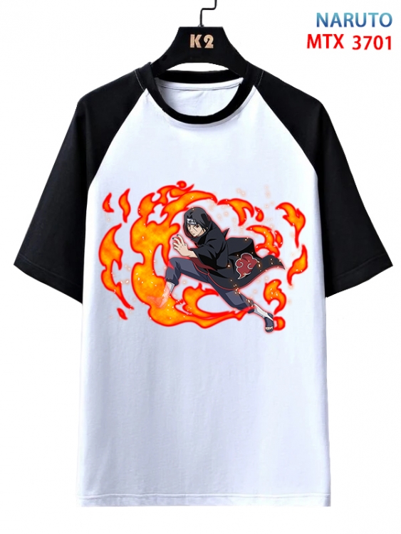 Naruto Anime raglan sleeve cotton T-shirt from XS to 3XL  MTX-3701-1
