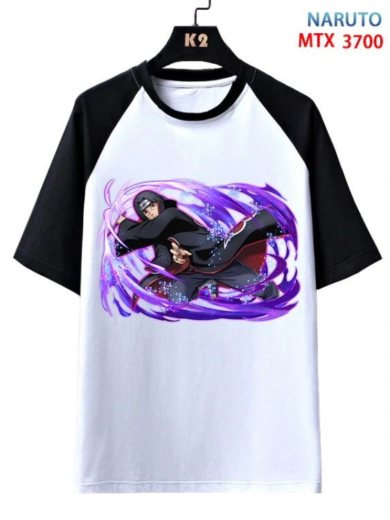 Naruto Anime raglan sleeve cotton T-shirt from XS to 3XL MTX-3700-1