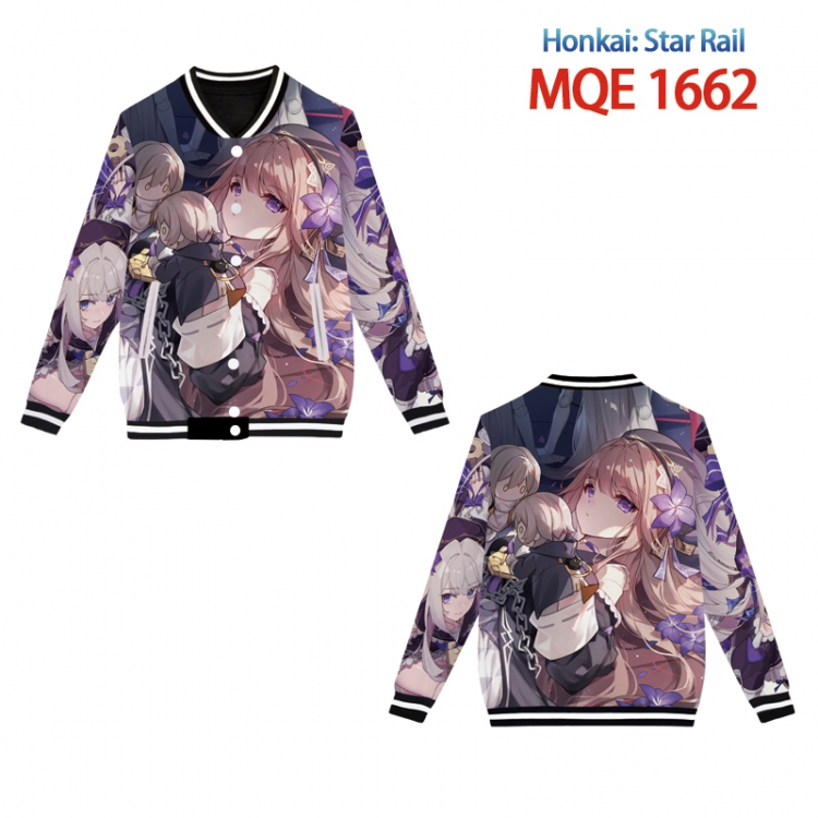Honkai: Star Rail Full color round neck baseball Sweater coat Hoodie XS to 4XL  MQE 1662