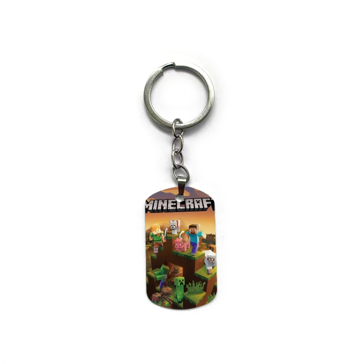 Minecraft Anime double-sided full-color printed keychain price for 5 pcs