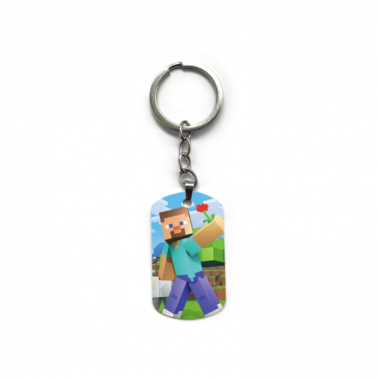 Minecraft Anime double-sided full-color printed keychain price for 5 pcs