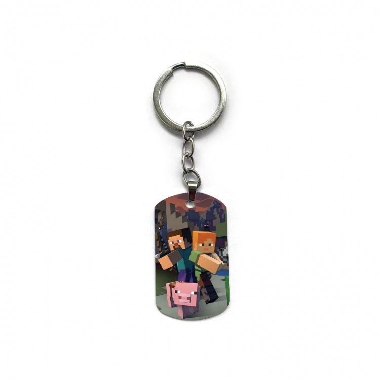 Minecraft Anime double-sided full-color printed keychain price for 5 pcs