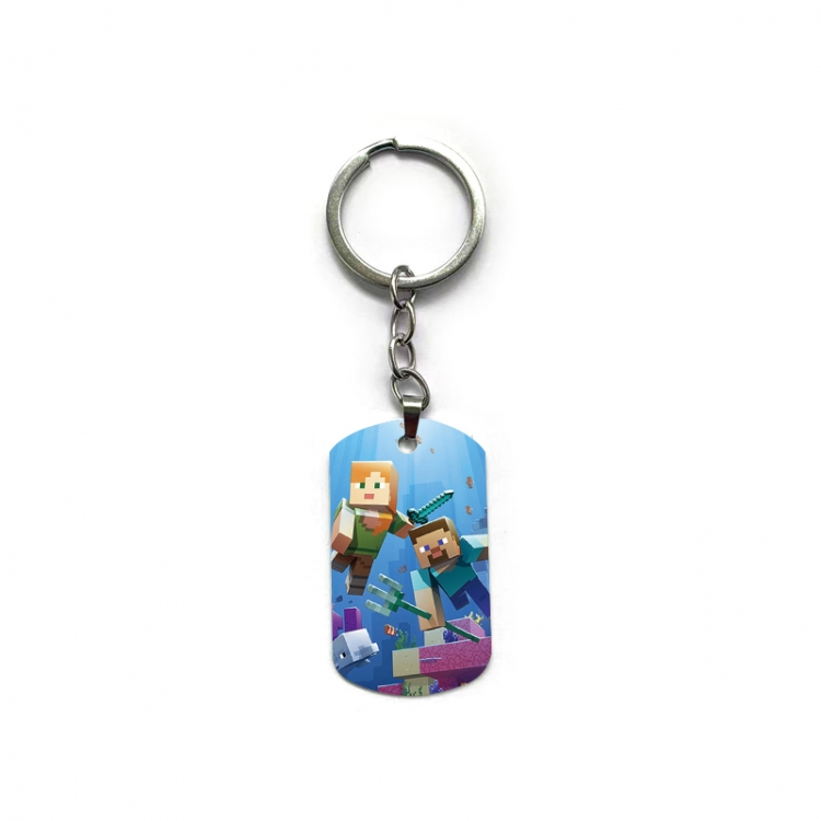 Minecraft Anime double-sided full-color printed keychain price for 5 pcs