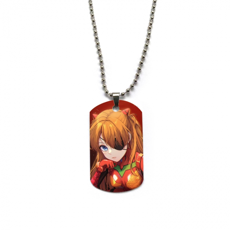 Hatsune Miku Anime double-sided full color printed military brand necklace price for 5 pcs