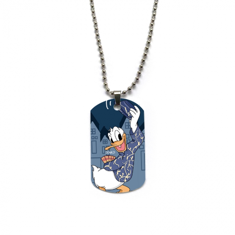 Disney Anime double-sided full color printed military brand necklace price for 5 pcs