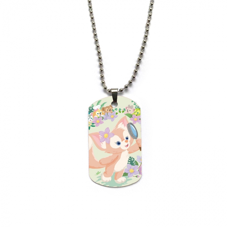 Disney Anime double-sided full color printed military brand necklace price for 5 pcs