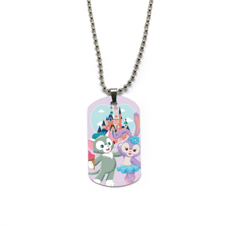 Disney Anime double-sided full color printed military brand necklace price for 5 pcs