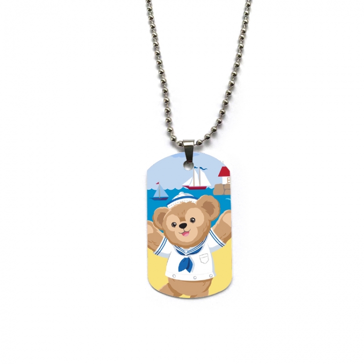 Disney Anime double-sided full color printed military brand necklace price for 5 pcs