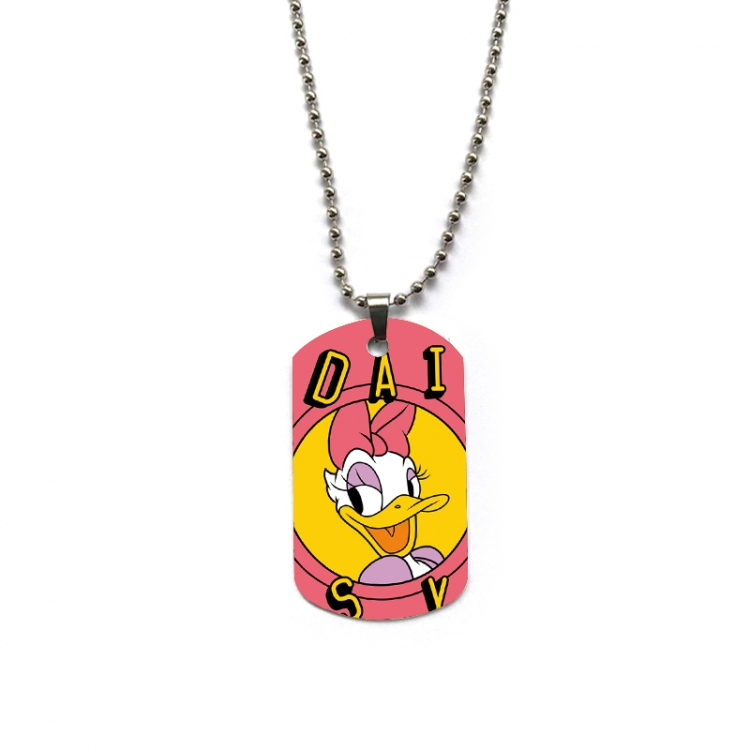 Disney Anime double-sided full color printed military brand necklace price for 5 pcs