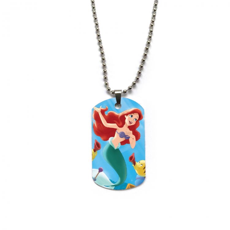 Disney Anime double-sided full color printed military brand necklace price for 5 pcs