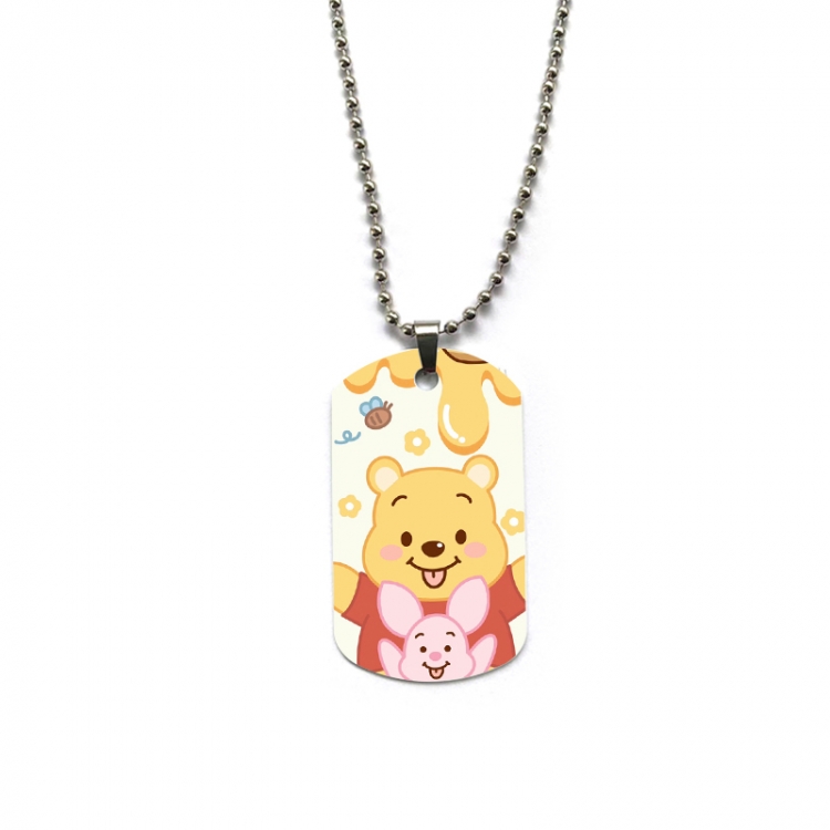 Disney Anime double-sided full color printed military brand necklace price for 5 pcs