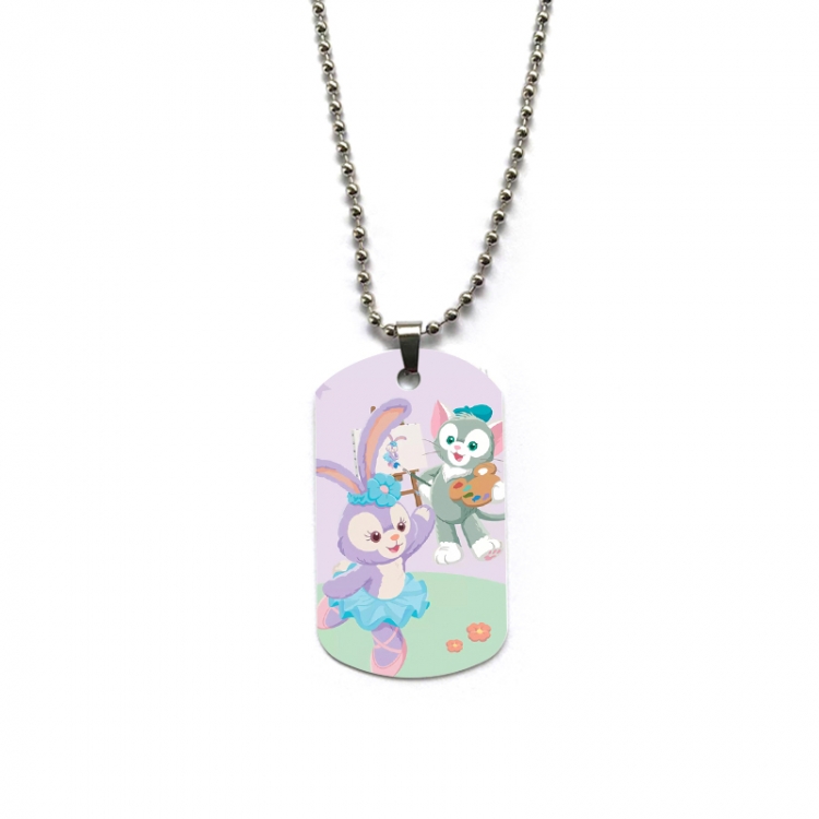 Disney Anime double-sided full color printed military brand necklace price for 5 pcs