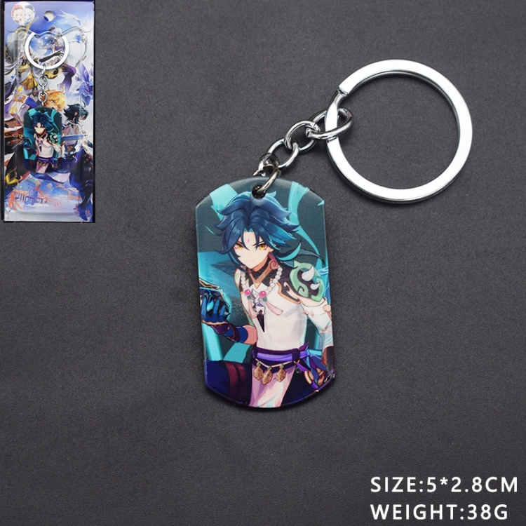 Genshin Impact Animation peripheral hanging tag keychain pendant price for 5 pcs