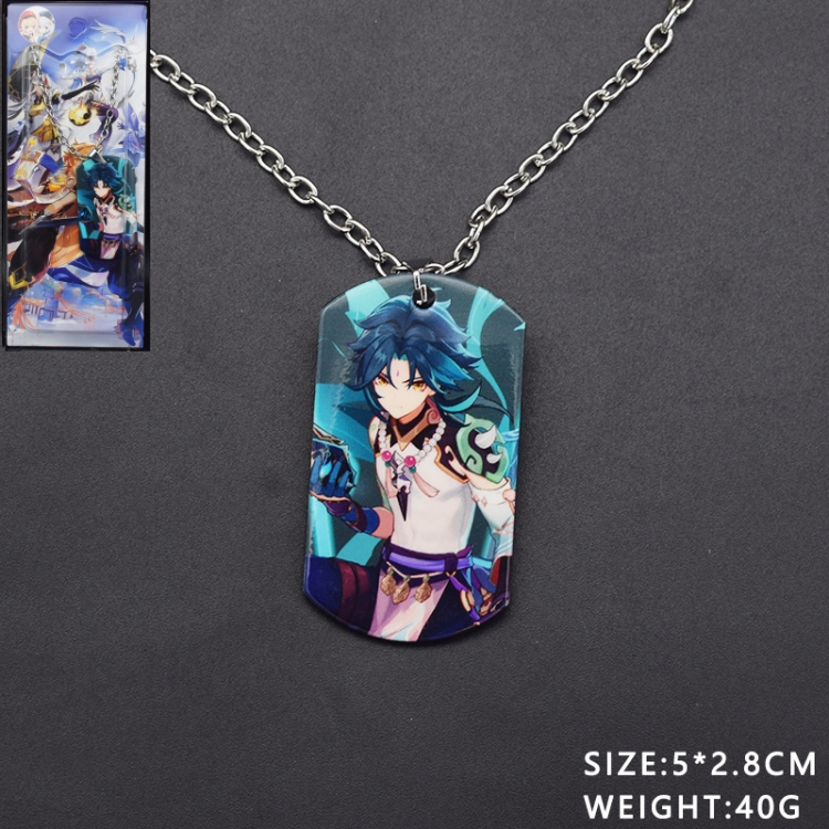Genshin Impact Anime cartoon hanging tag necklace pendant price for 5 pcs