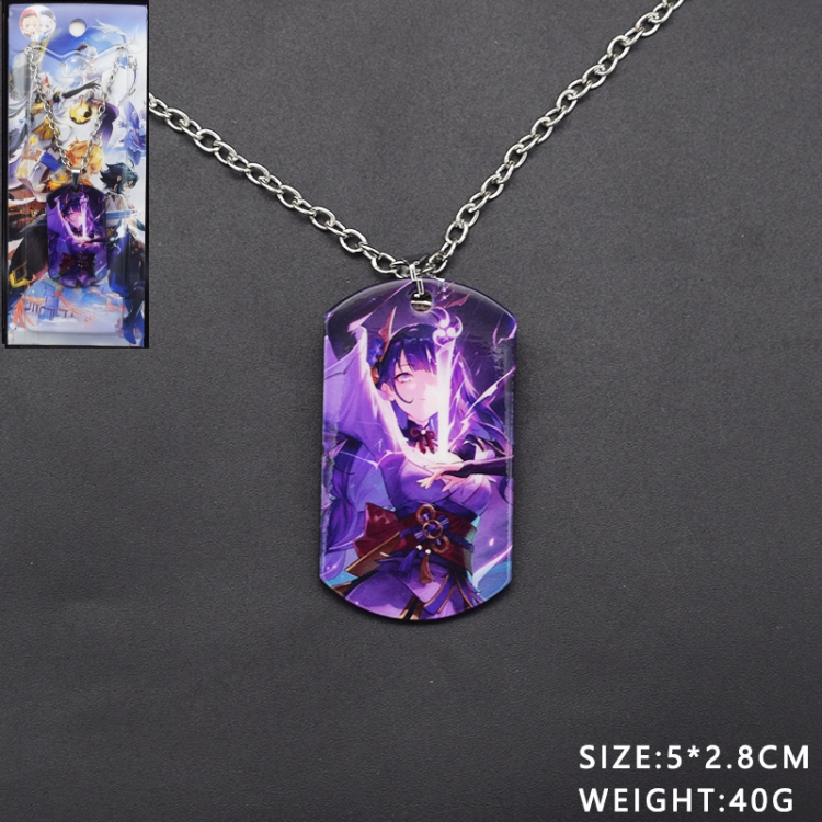 Genshin Impact Anime cartoon hanging tag necklace pendant price for 5 pcs