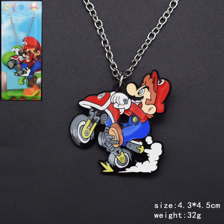 Super Mario Anime cartoon metal necklace pendant price for 5 pcs