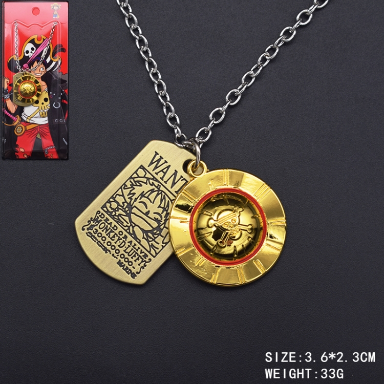 One Piece Anime cartoon 2 pendant metal necklace pendant price for 5 pcs