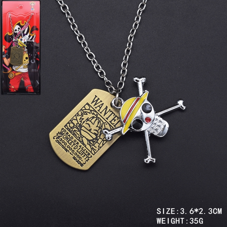 One Piece Anime cartoon 2 pendant metal necklace pendant price for 5 pcs