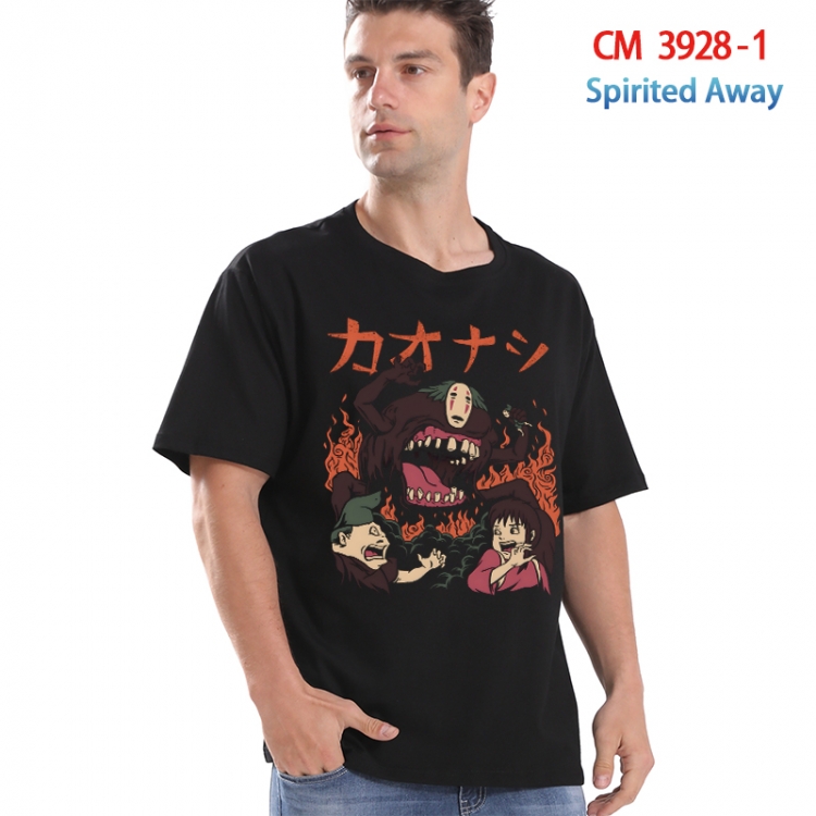 Spirited Away Printed short-sleeved cotton T-shirt from S to 4XL