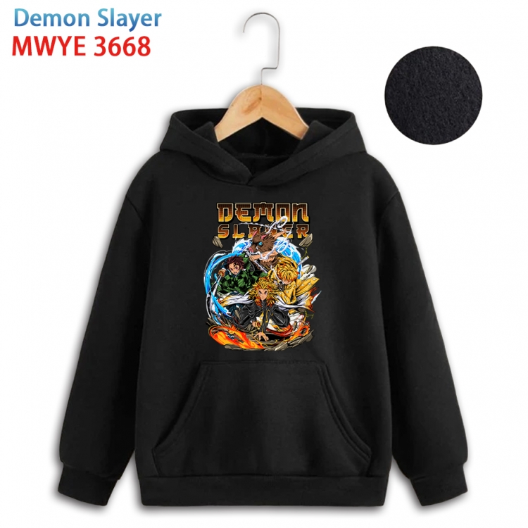 Demon Slayer Kimets Anime Surrounding Childrens Full Color Patch Pocket Hoodie 80 90 100 110 120 130 140 for children WY