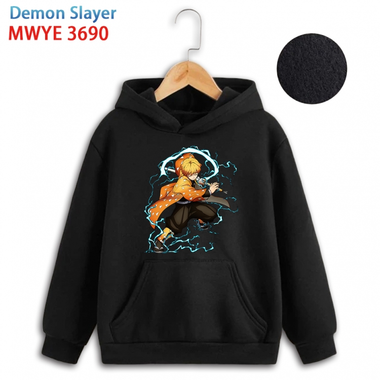 Demon Slayer Kimets Anime Surrounding Childrens Full Color Patch Pocket Hoodie 80 90 100 110 120 130 140 for children WY
