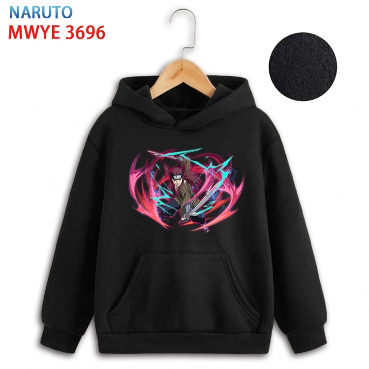 Naruto Anime Surrounding Childrens Full Color Patch Pocket Hoodie 80 90 100 110 120 130 140 for children  WYE-3696