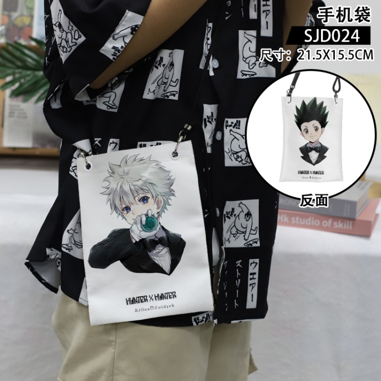 HunterXHunter Anime mobile phone bag diagonal cross bag 21.5x15.5cm SJD024