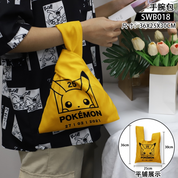 Pokemon Anime peripheral wrist bag 36x25x30cm SWB018